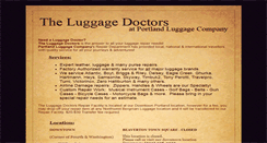 Desktop Screenshot of luggagedoctors.com
