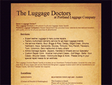 Tablet Screenshot of luggagedoctors.com